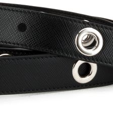 Prada Rings Saffiano Belt NERO