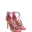Incaltaminte Femei CheapChic Loop There It Is Caged Stiletto Heels Mauve