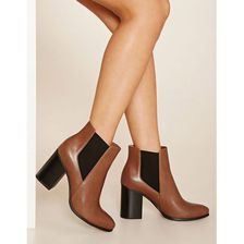 Incaltaminte Femei Forever21 Faux Leather Chelsea Boots Brown