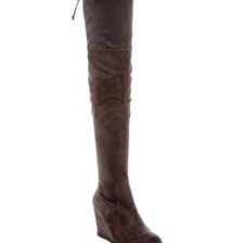 Incaltaminte Femei Catherine Catherine Malandrino Bartley Faux Fur Lined Over-The-Knee Wedge Boot grey
