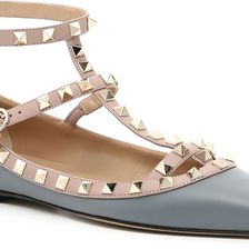 Valentino Garavani Rockstud Ballerinas LIGHT STONE POUDRE