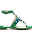 Incaltaminte Femei Prada Suede Jeweled Gladiator Sandal GreenBlue