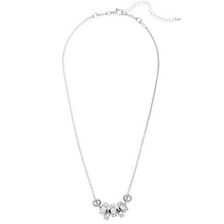 Bijuterii Femei GUESS Silver-Tone Beaded Necklace silver