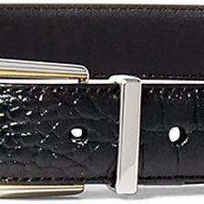 Ralph Lauren Reversible Faux-Leather Belt Black/Black