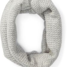 Ralph Lauren Ribbed Cashmere Snood Fawn Grey Heather