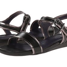 Vaneli Baylee Black Nappa/Smog Specchio Kid/Gunmetal Buckle