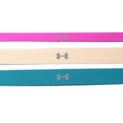 Under Armour UA Armourgrip™ Multipack Headband Rebel Pink/Luna Red/Pacific