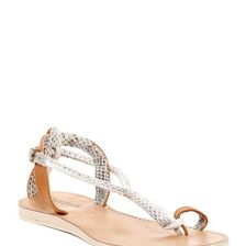 Incaltaminte Femei Cocobelle Elsie Genuine Snakeskin Sandal natural