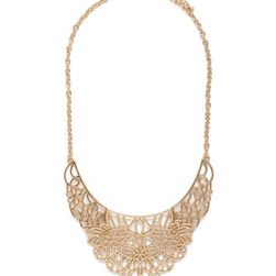 Bijuterii Femei Forever21 Filigree Bib Necklace Gold