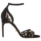 Incaltaminte Femei Diane Von Furstenberg Vanessa Black SuedeNude Mesh