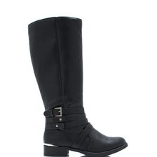 Incaltaminte Femei CheapChic Kick Up Your Heels Strappy Boots Black