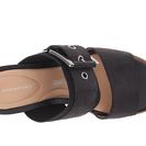 Incaltaminte Femei Rockport Garden Court Buckled Slide Black Embossed Nubuck