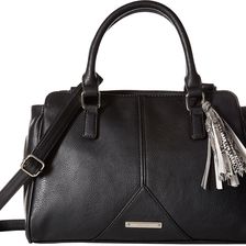 Nine West Tasseled and Tied Satchel Black/Brown Multi/Black