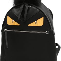 Fendi Bag Bugs Backpack NERO+SUNFLOWER+PAL