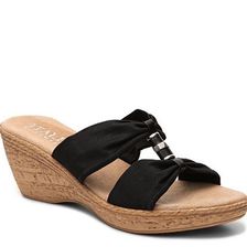 Incaltaminte Femei Italian Shoemakers Duchess Wedge Sandal Black