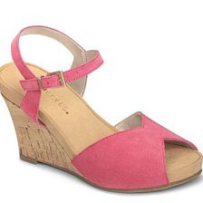 Incaltaminte Femei Aerosoles Aerosole Bloom Plush Wedge Sandal Coral