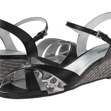 Trotters Mickey Black/Black/Grey Burnished Soft Kid