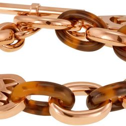 Michael Kors Micheal Kors Rose Gold-tone and Acetate Chain-Link Bracelet MKJ4059791 N/A