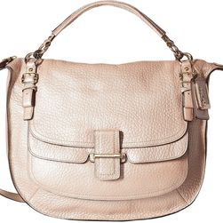 COACH Madison Pinnacle Pebbled Leather Eva Pink Pearl