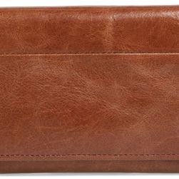 Hobo Jill Trifold Leather Wallet RUSSET
