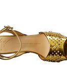Incaltaminte Femei Giuseppe Zanotti Studded Wooden Sandal Shooting Oro