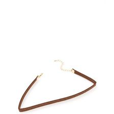 Bijuterii Femei CheapChic She\'s All That Faux Suede Choker Dkbrown