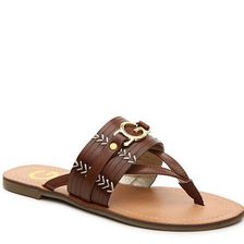 Incaltaminte Femei G by GUESS Hippa Flat Sandal Brown