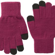 San Diego Hat Company KNG3150 Knit Gloves with Text Friendly Fingers Magenta