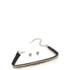 Bijuterii Femei CheapChic Double Or Nothing Chain Choker Set Blacksilver