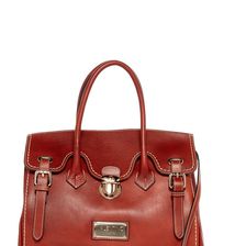 Valentino By Mario Valentino Theresa Leather Satchel COGNAC
