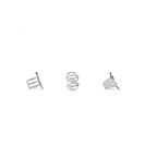 Bijuterii Femei Forever21 Geo Rhinestone Ring Set Silverclear