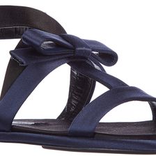 Prada Sandals Satin Bicolor Blue