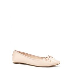 Incaltaminte Femei Forever21 Faux Patent Ballet Flats Nude
