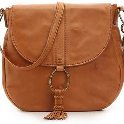 Accesorii Femei Lucky Brand Lucky Brand Athena Leather Shoulder Bag Cognac