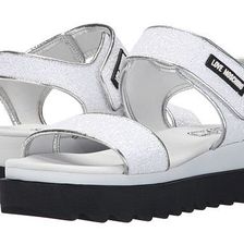 Incaltaminte Femei LOVE Moschino Shiny Open Toe White