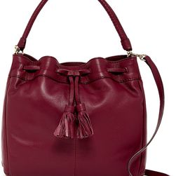 Cole Haan Loveth Double Strap Leather Hobo CABERNET
