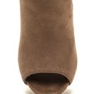 Incaltaminte Femei CheapChic Undeniable Style Faux Suede Booties Taupe