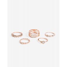 Bijuterii Femei CheapChic Clara Rhinestone Ring Set Gold