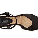 Incaltaminte Femei LAUREN Ralph Lauren Capricia Black Woven Cotton CordingCanvas