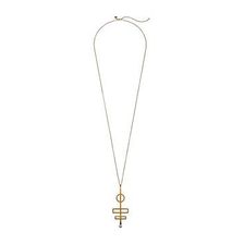 Bijuterii Femei Rebecca Minkoff Two-Tone Geometric Long Pendant Necklace GoldRhodium