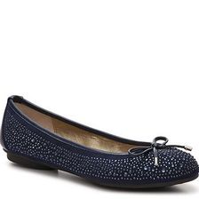 Incaltaminte Femei Adrienne Vittadini Cathi Suede Ballet Flat Navy