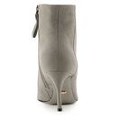 Incaltaminte Femei Sergio Rossi Suede Pointed Toe Bootie Grey