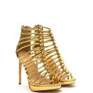 Incaltaminte Femei CheapChic Irresistible Caged Metallic Heels Gold