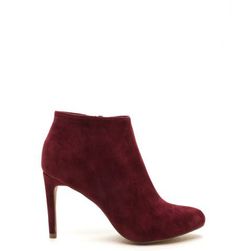 Incaltaminte Femei CheapChic Plush Comes To Shove Velvet Booties Wine