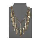 Bijuterii Femei Rebecca Minkoff Leaf Statement Necklace Gold TonedCrystal