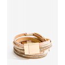 Bijuterii Femei CheapChic Boho Wrap Faux Leather Bracelet Brown Ptrn