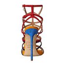 Incaltaminte Femei DSQUARED2 Strappy Color Block Sandal OcraNavyRosso