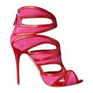Incaltaminte Femei Alexander McQueen Sandal Pelle S Cuoio BouganvilleFlame 151