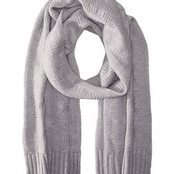 Michael Kors Seed Stitch Scarf Pearl Heather Grey