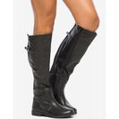 Incaltaminte Femei CheapChic Montage-93 Final Stretch Boot Black